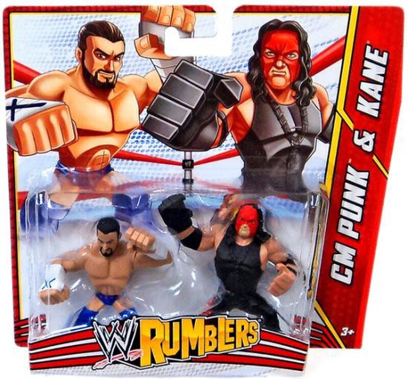 2013 WWE Mattel Rumblers Series 3 CM Punk & Kane – Wrestling Figure ...