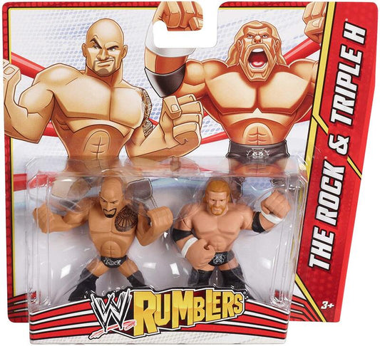 2013 WWE Mattel Rumblers Series 3 The Rock & Triple H