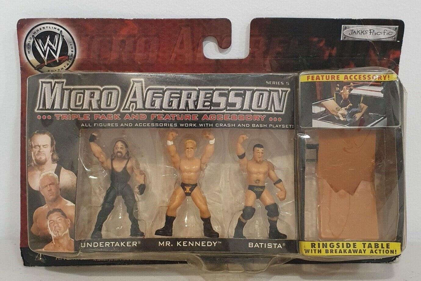 2007 WWE Jakks Pacific Micro Aggression Series 5 Undertaker, Mr. Kennedy & Batista