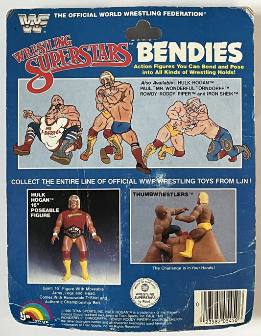 1985 WWF LJN Wrestling Superstars Bendies Paul Orndorff [1st Release Card]