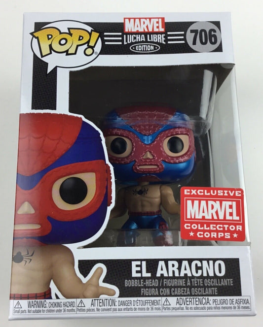 2021 Marvel Collector Corps Exclusive Lucha Libre Edition Funko POP! 706 El Aracno