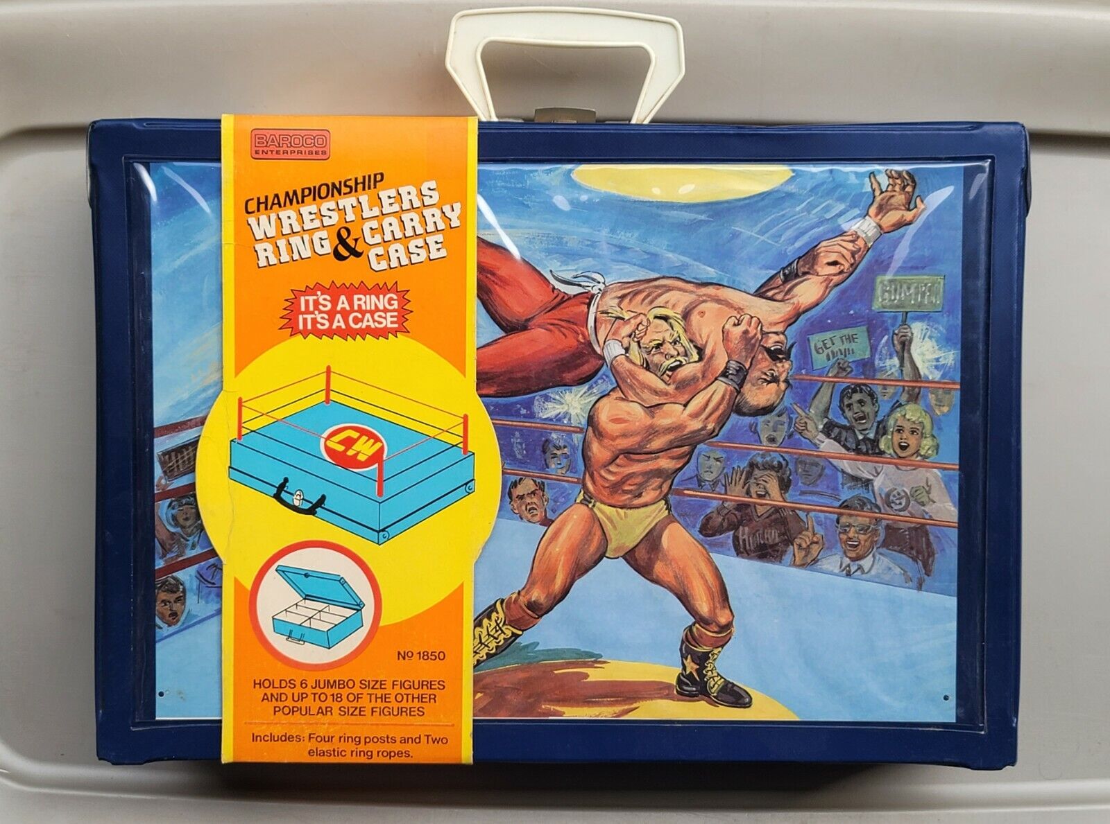 Baroco Enterprises Bootleg/Knockoff Championship Wrestlers Ring & Carr ...