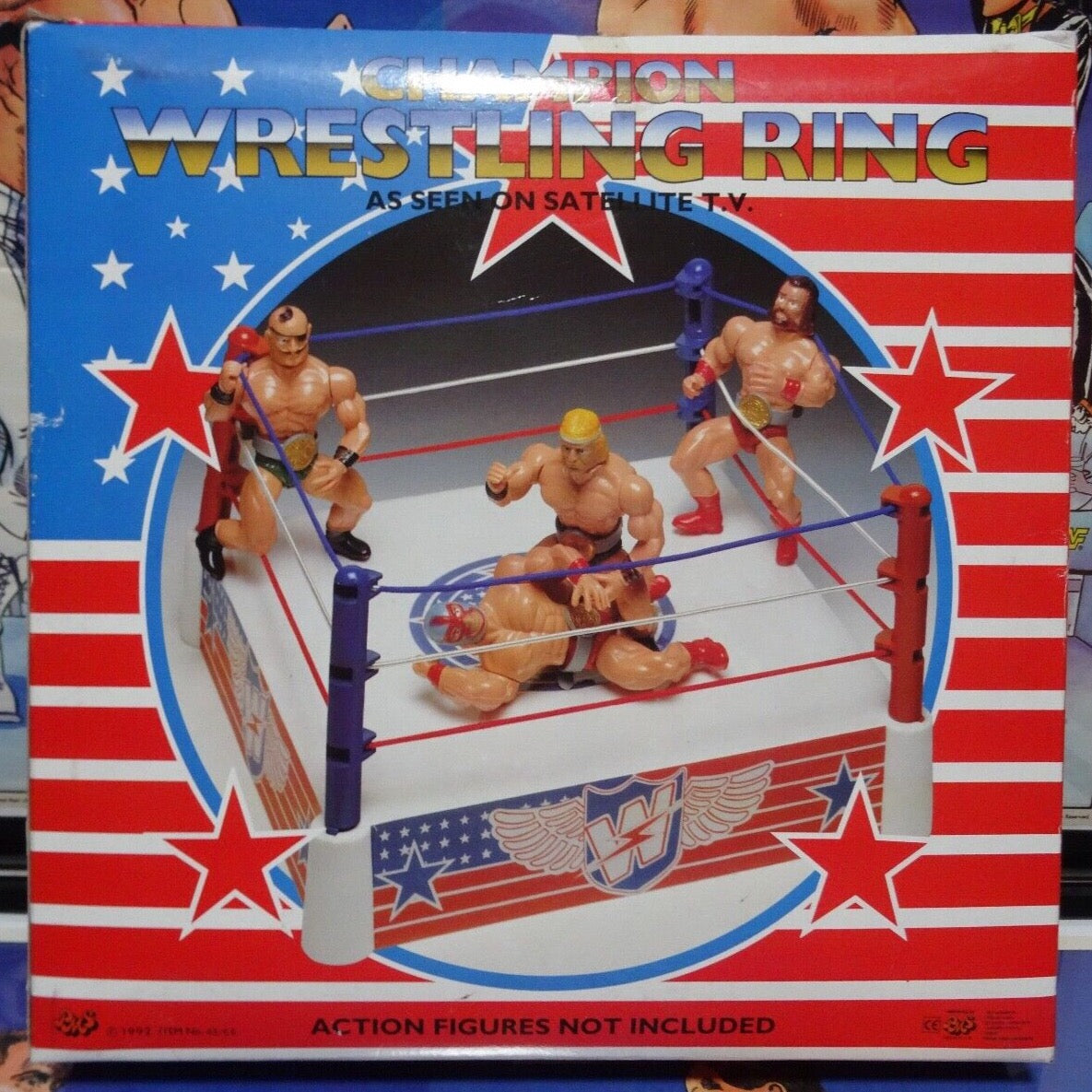 1992 PMS Bootleg/Knockoff Champion Wrestling Ring – Wrestling Figure ...