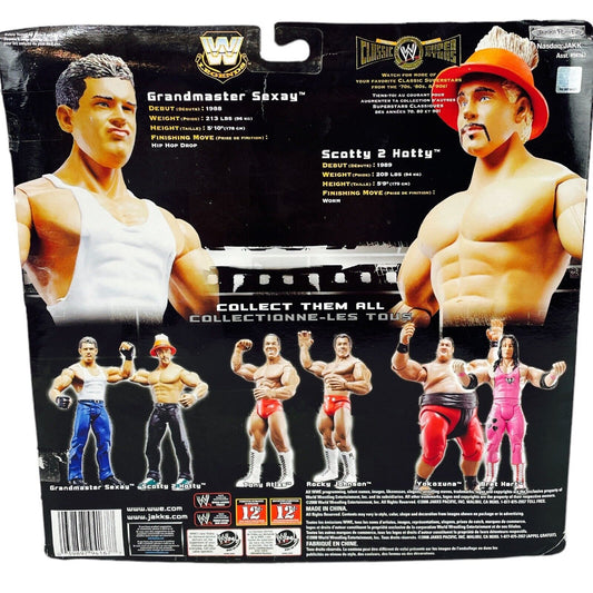2008 WWE Jakks Pacific Classic Superstars 2-Packs Series 10 Grandmaster Sexay & Scotty 2 Hotty