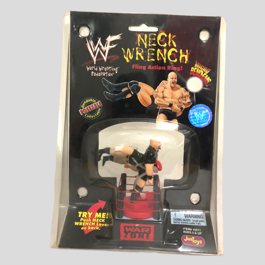 1999 WWF Just Toys Micro Bend-Ems Neck Wrench Fling Action Ring Stone Cold Steve Austin & The Interrogator