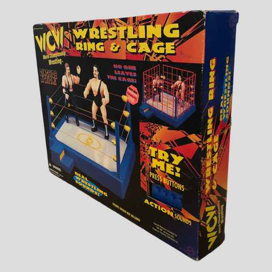 1998 WCW OSFTM 6.5" Articulated Wrestling Ring & Cage