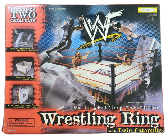1998 WWF Jakks Pacific "Attitude" Wrestling Ring