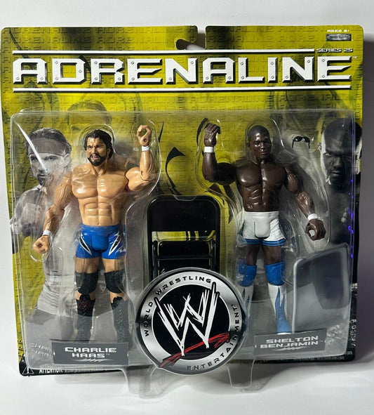 2007 WWE Jakks Pacific Adrenaline Series 25 Charlie Haas & Shelton Benjamin