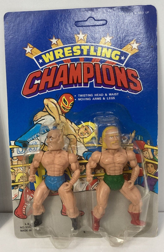 Wrestling Champions [Full Blue Card] Small Body Bootleg/Knockoff Wrestler 2-Pack [Hulk Hogan]