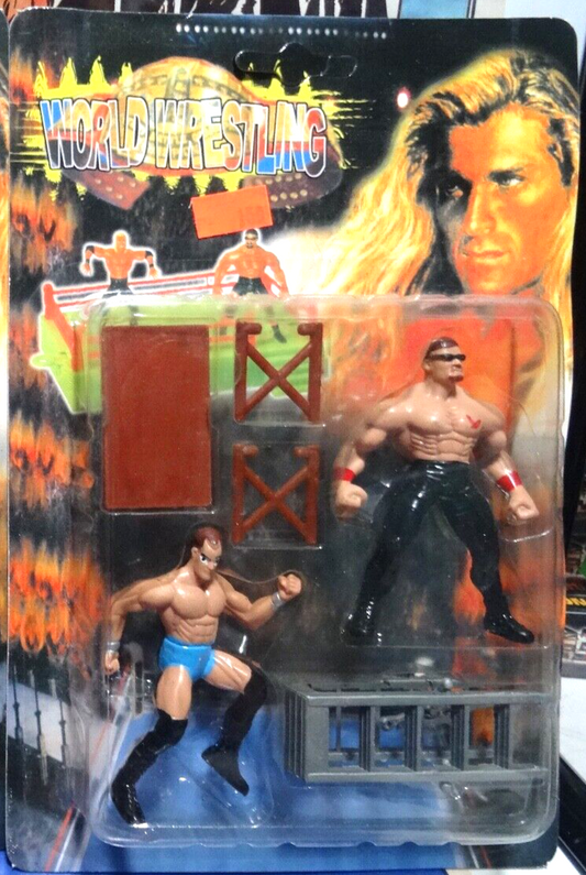 World Wrestling Bootleg/Knockoff WCW Toy Biz Steel Slammers 2-Pack