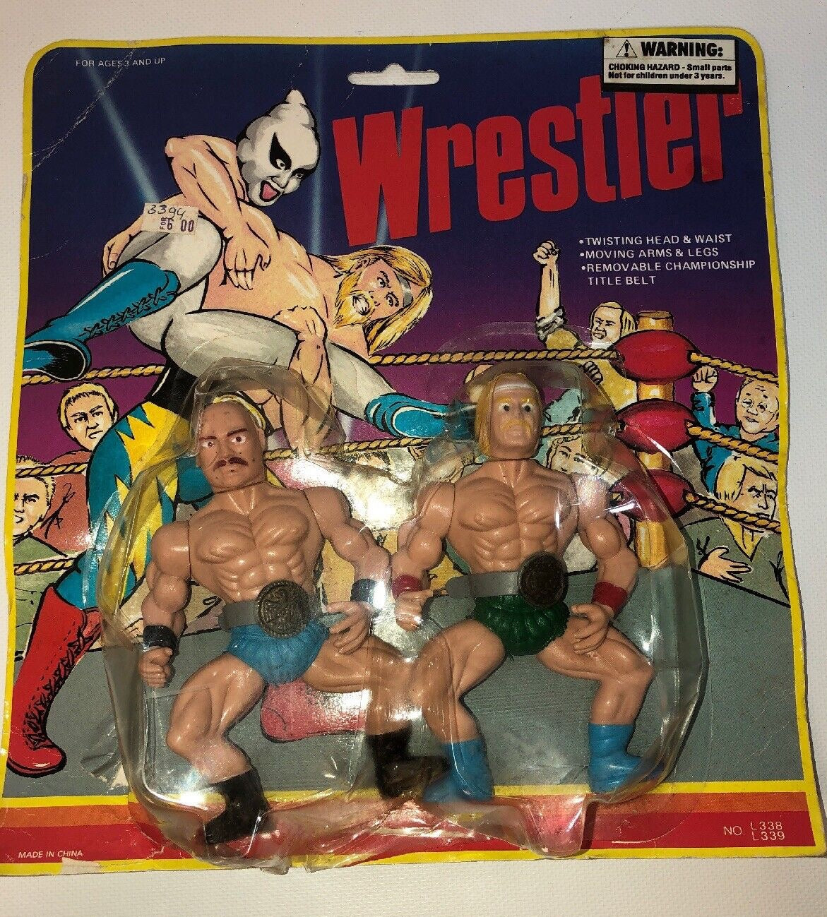 Wrestler Bootleg/Knockoff 2-Pack: 833/6 & 339/11 [Hulk Hogan]