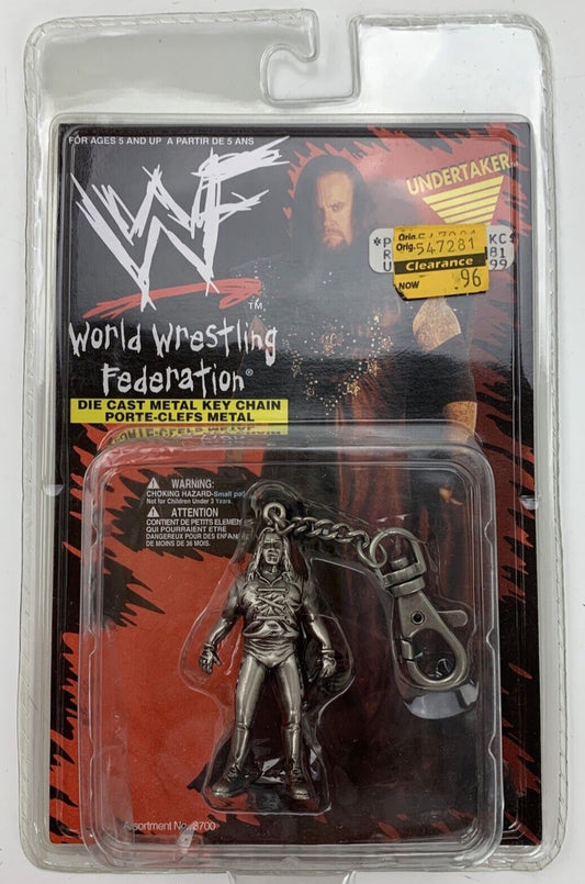 1998 WWF Placo Toys Undertaker Die Cast Metal Key Chain