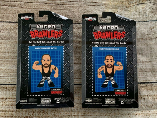2022 Pro Wrestling Tees Micro Brawlers Limited Edition The Bushwhackers: Luke & Butch