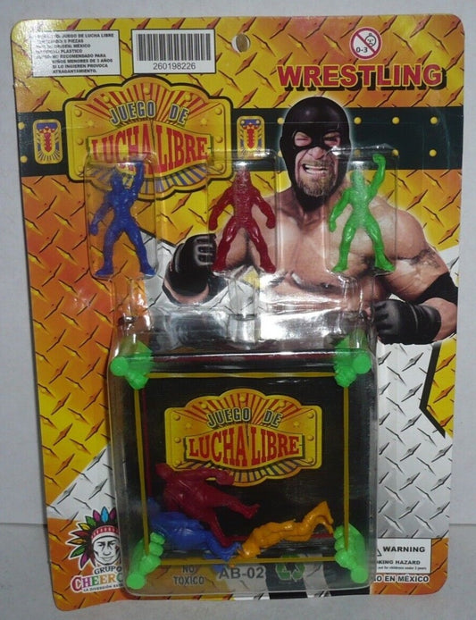 Grupo Cheeroke Juego de Lucha Libre Bootleg/Knockoff Mini Figures 6-Pack with Ring