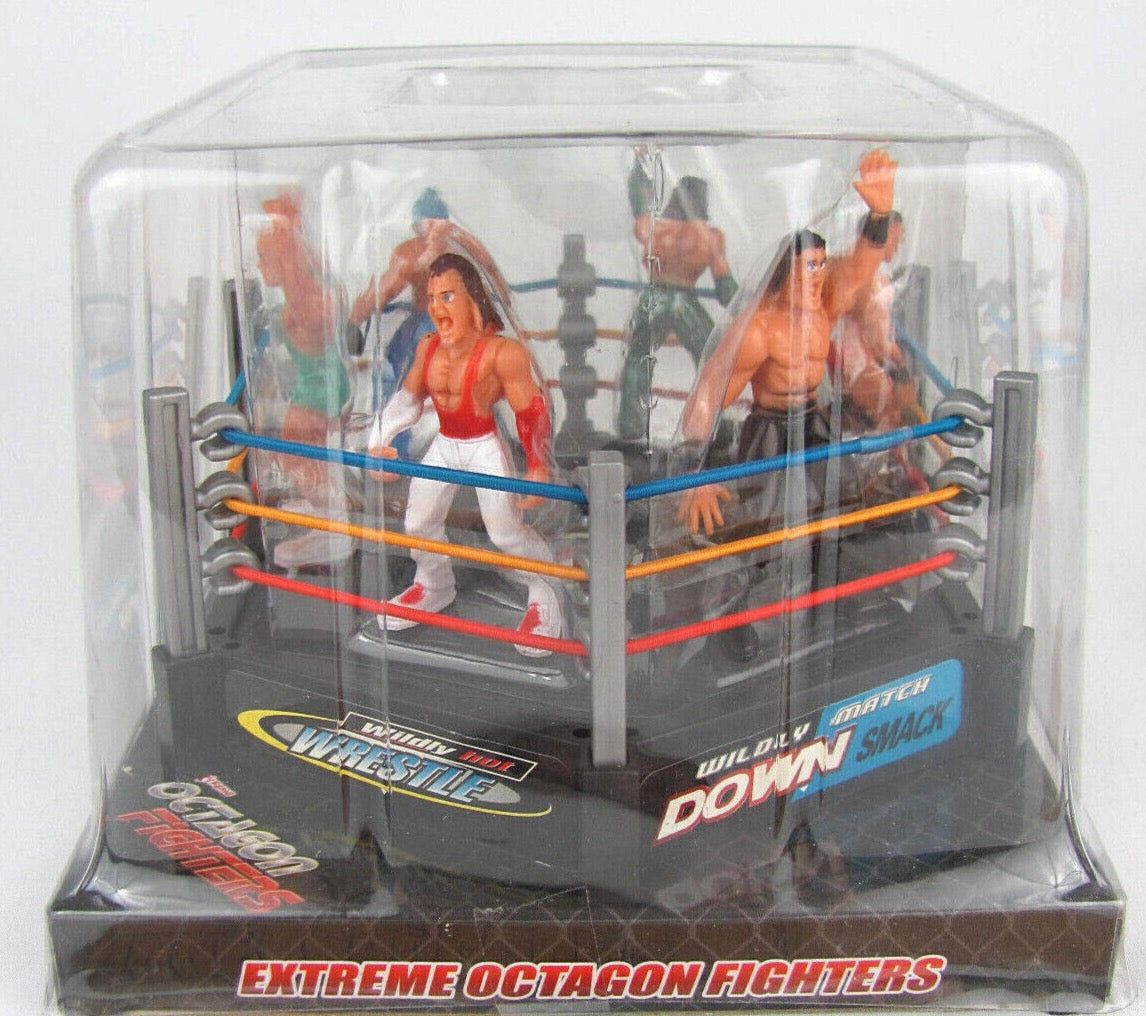 Extreme Octagon Fighters Bootleg/Knockoff Mini Figures & Ring