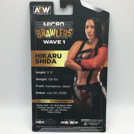 2021 AEW Pro Wrestling Tees Micro Brawlers Wave 1 Hikaru Shida