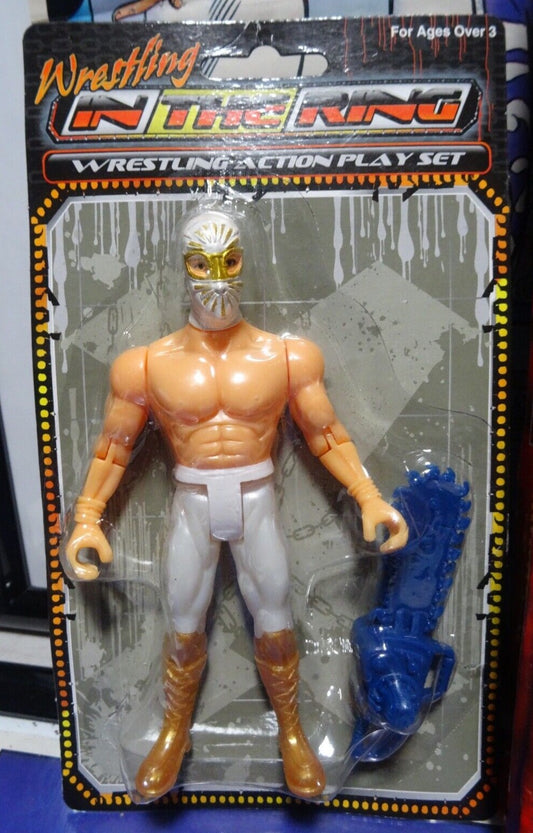 Wrestling in the Ring Action Play Set Bootleg/Knockoff Wrestler