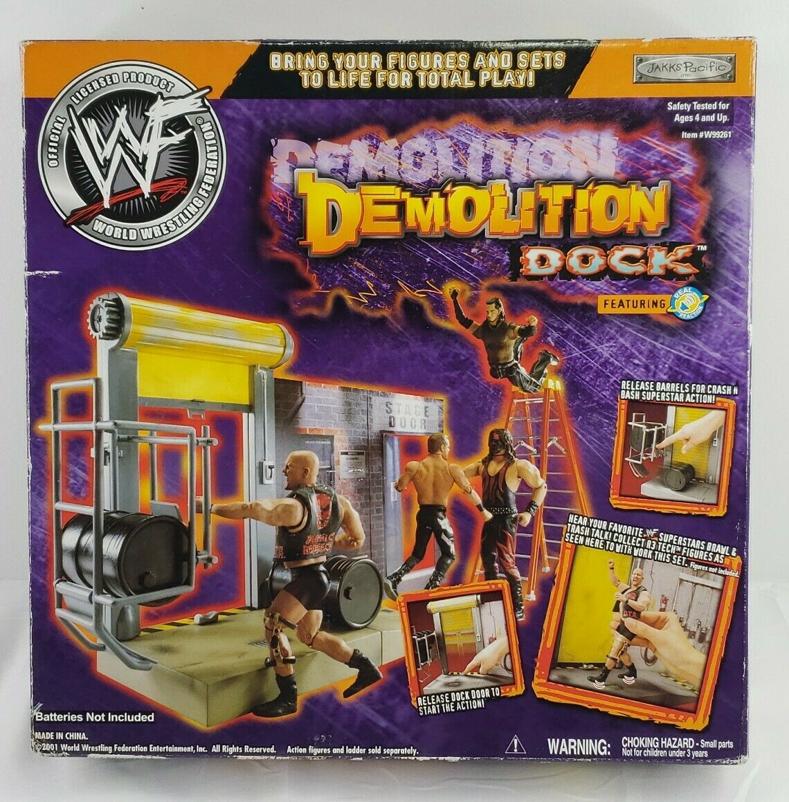 2001 WWE Jakks Pacific R-3 Tech Demolition Dock Playset