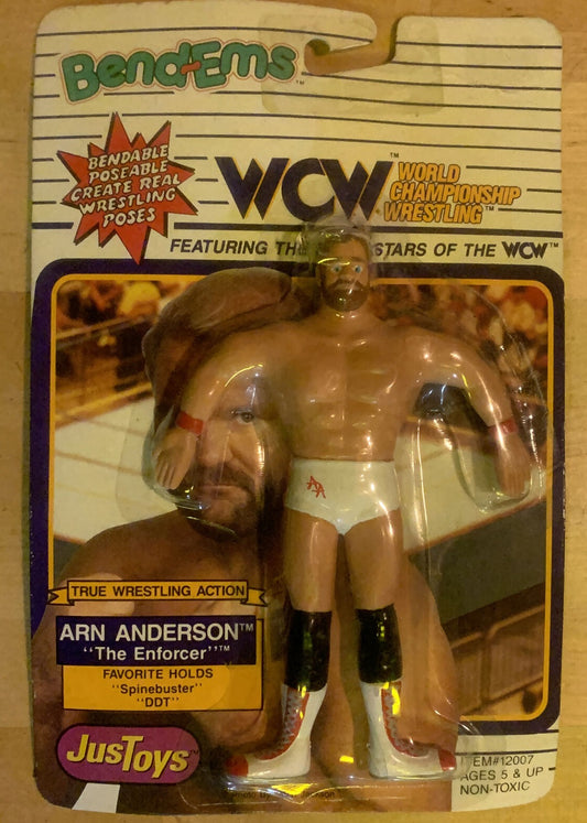 1990 WCW Just Toys Bend-Ems Arn Anderson [Roadkill Card]