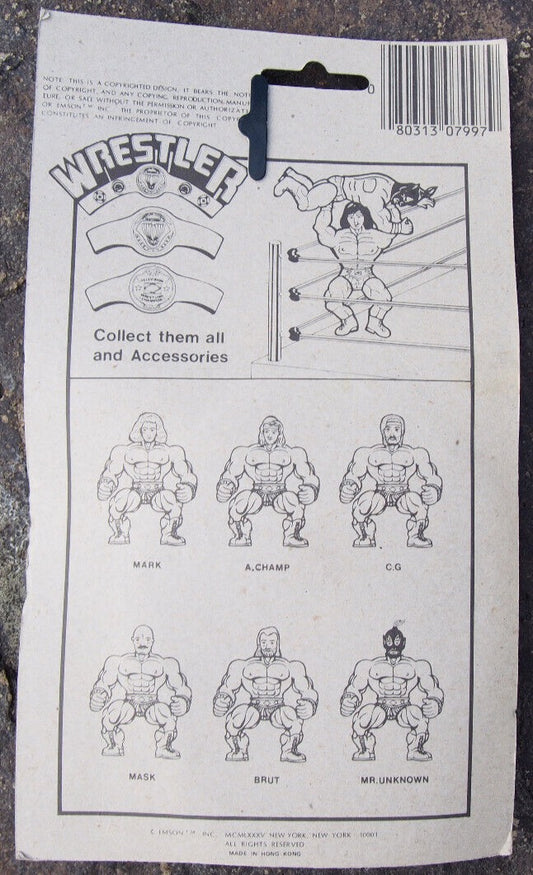 1985 Emson Bootleg/Knockoff IWA Wrestler Eraser