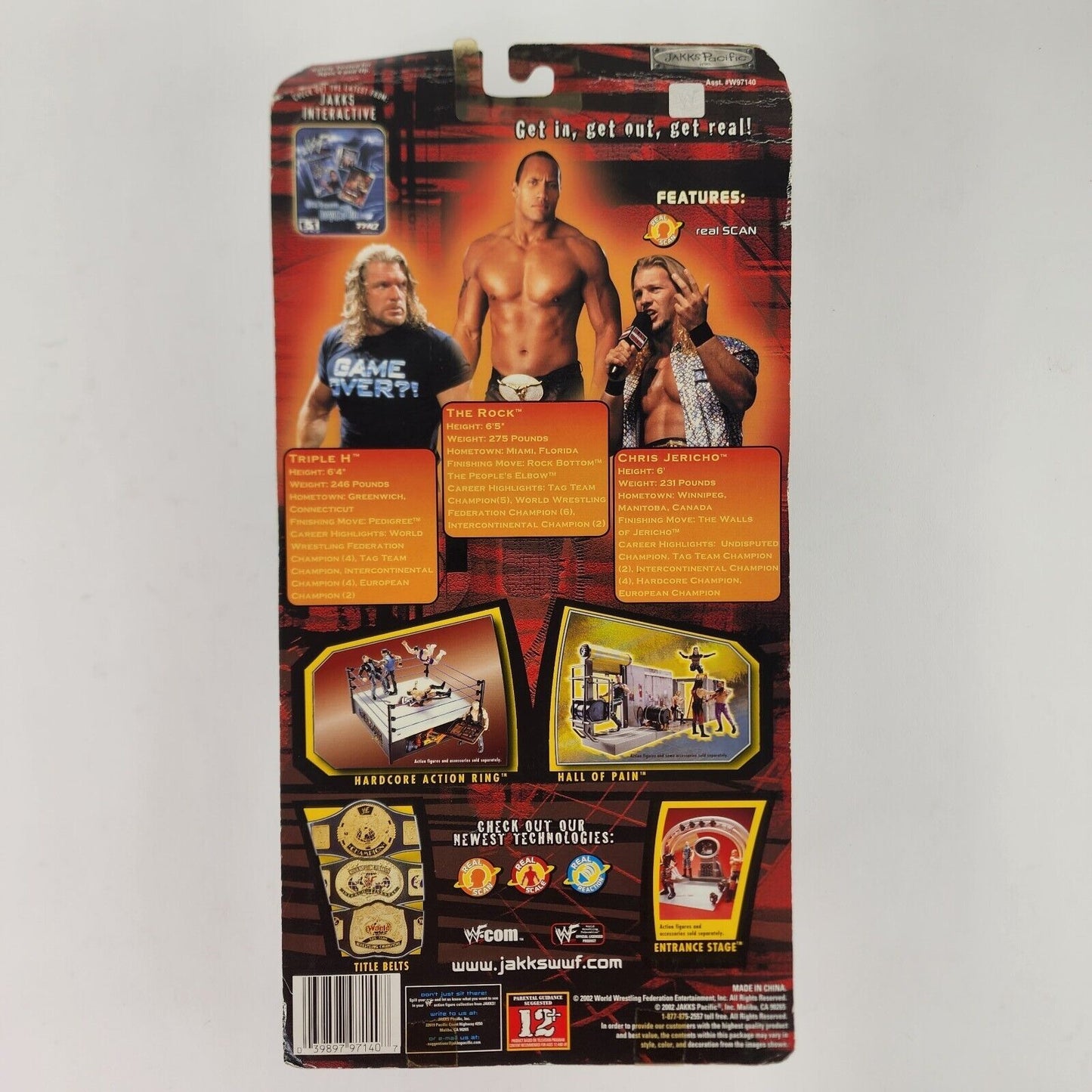 2002 WWF Jakks Pacific 12" Ringside Rebels Series 2 Chris Jericho