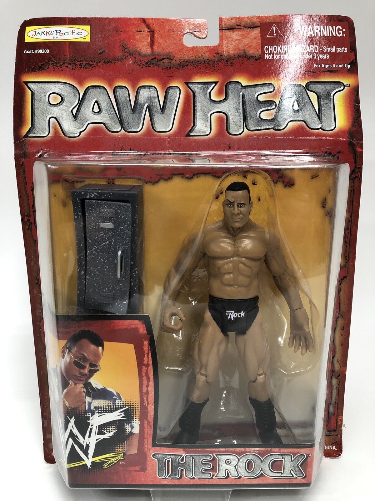 1999 WWF Jakks Pacific Titantron Live Raw Heat Series 1 The Rock