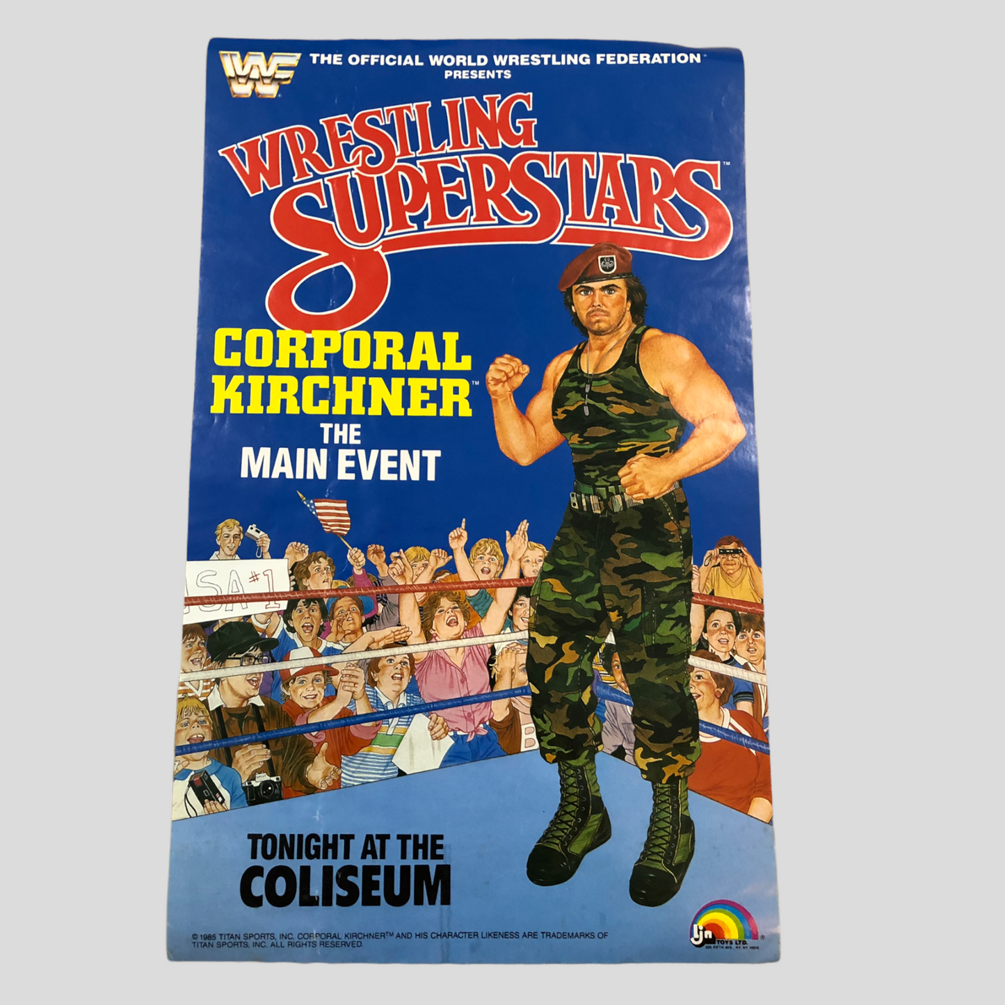 1986 WWF LJN Wrestling Superstars Series 3 Corporal Kirchner [With Beard]