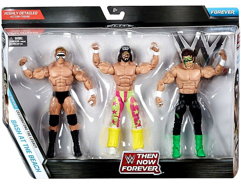 2017 WWE Mattel Elite Collection Then, Now, Forever Multipack: Bash at the Beach: Lex Luger, Randy Savage & Sting [Exclusive]