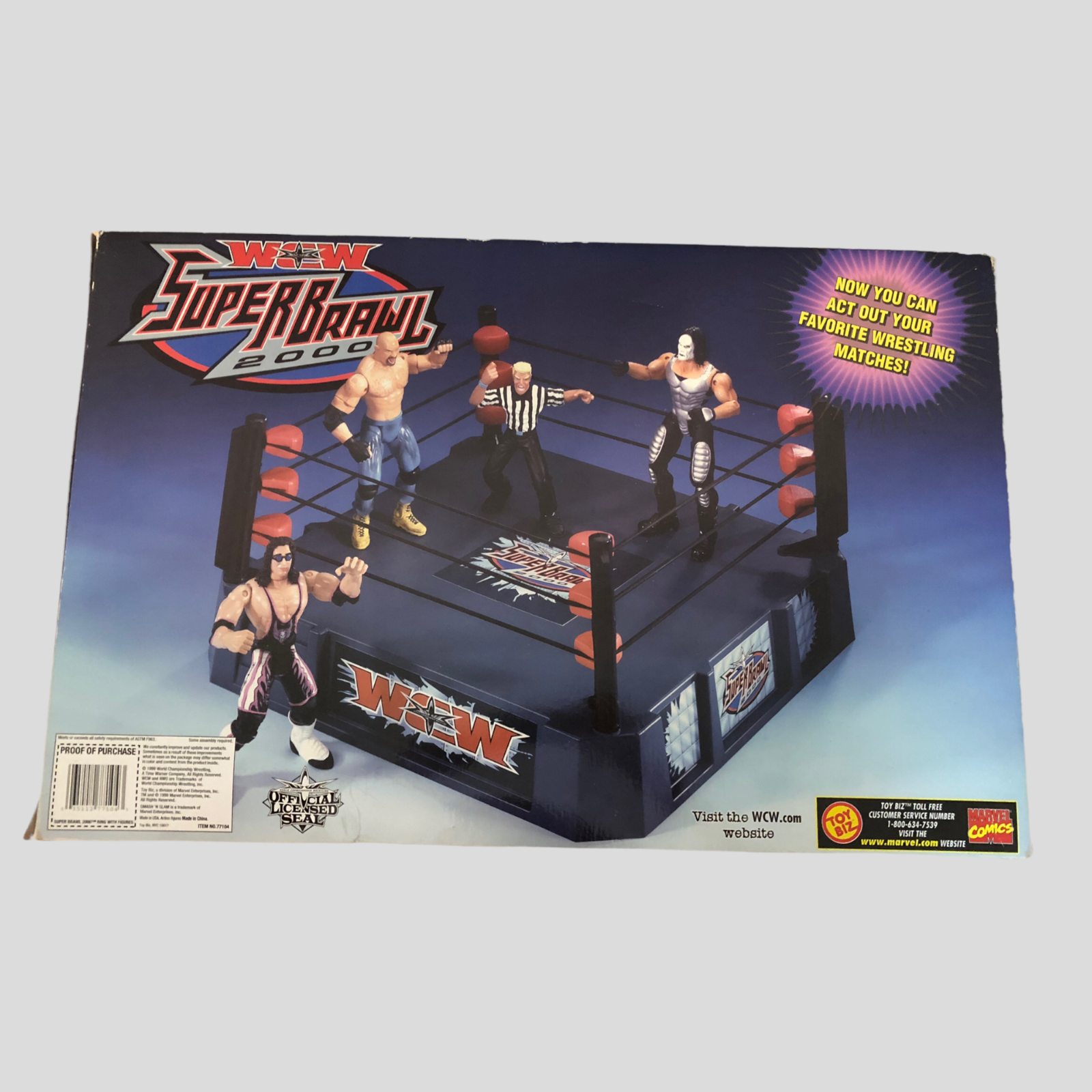 2000 WCW Toy Biz WCW SuperBrawl 2000 [With Goldberg, Sting, Bret