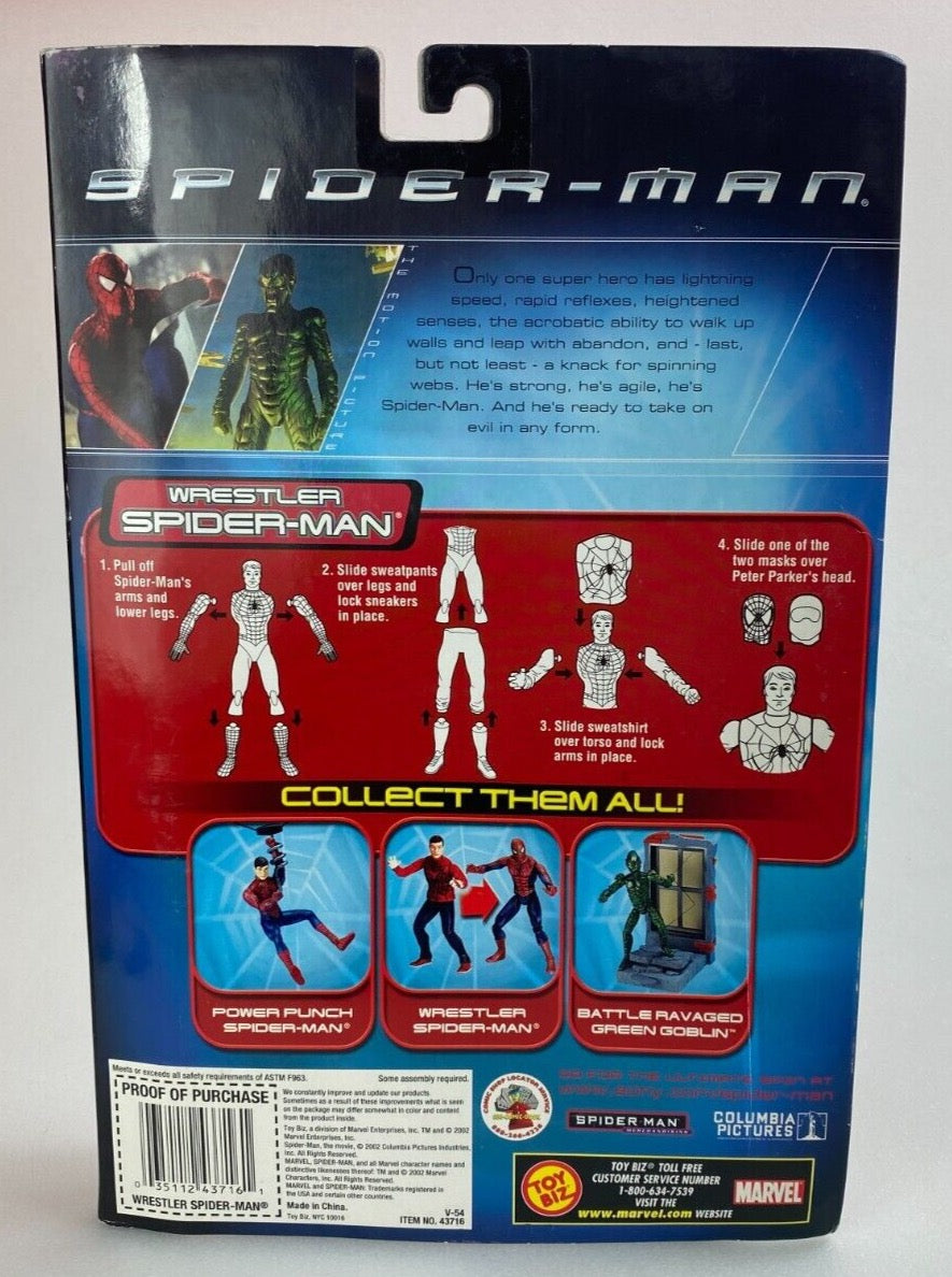 ToyBiz wrestler spiderman outlets Figure 2002