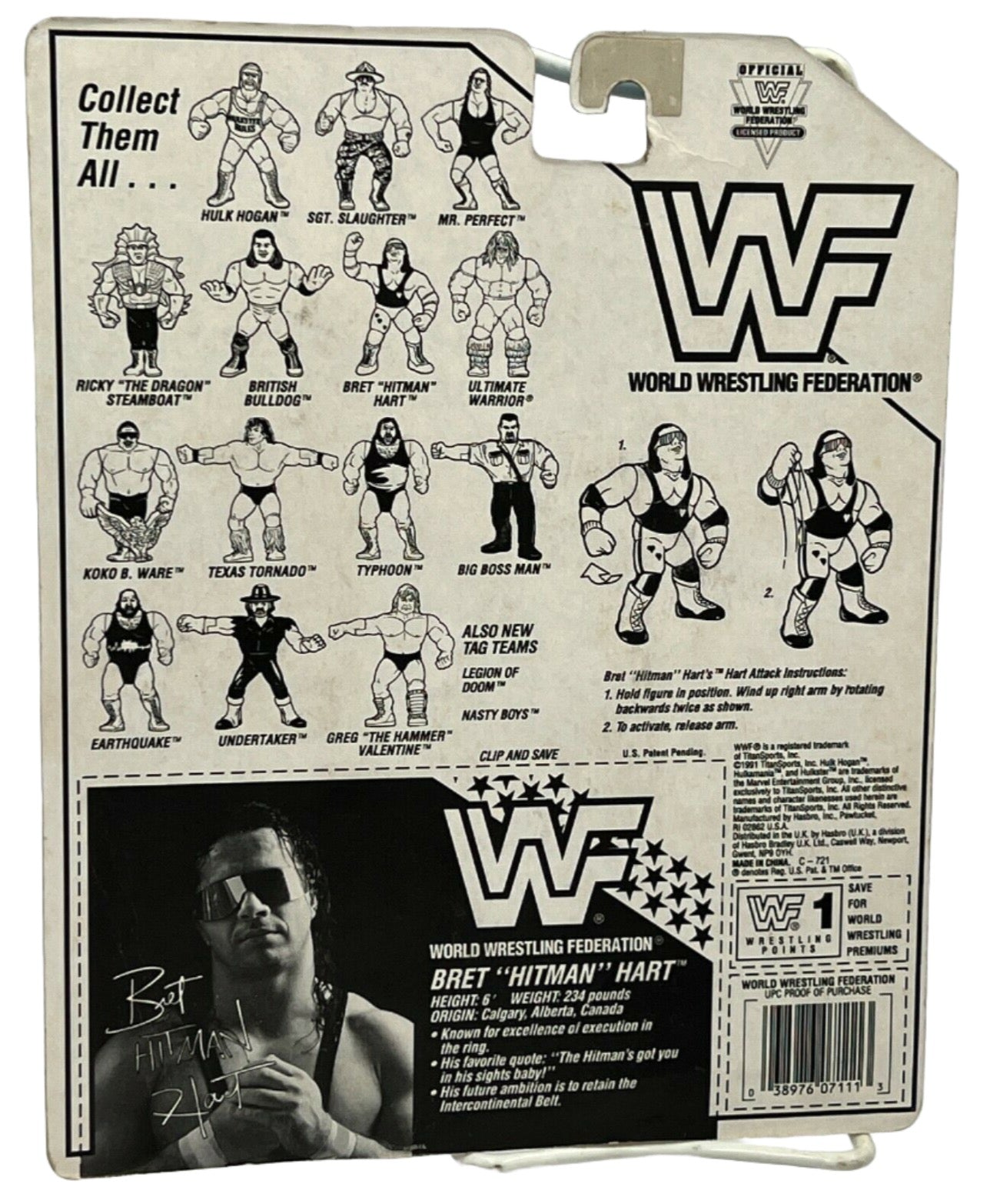 1992 WWF Hasbro Series 4 Bret 