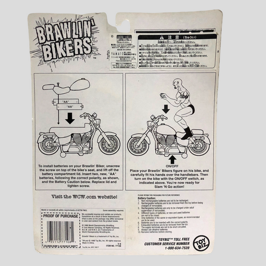 1999 WCW Toy Biz Brawlin' Bikers Series 1 Goldberg