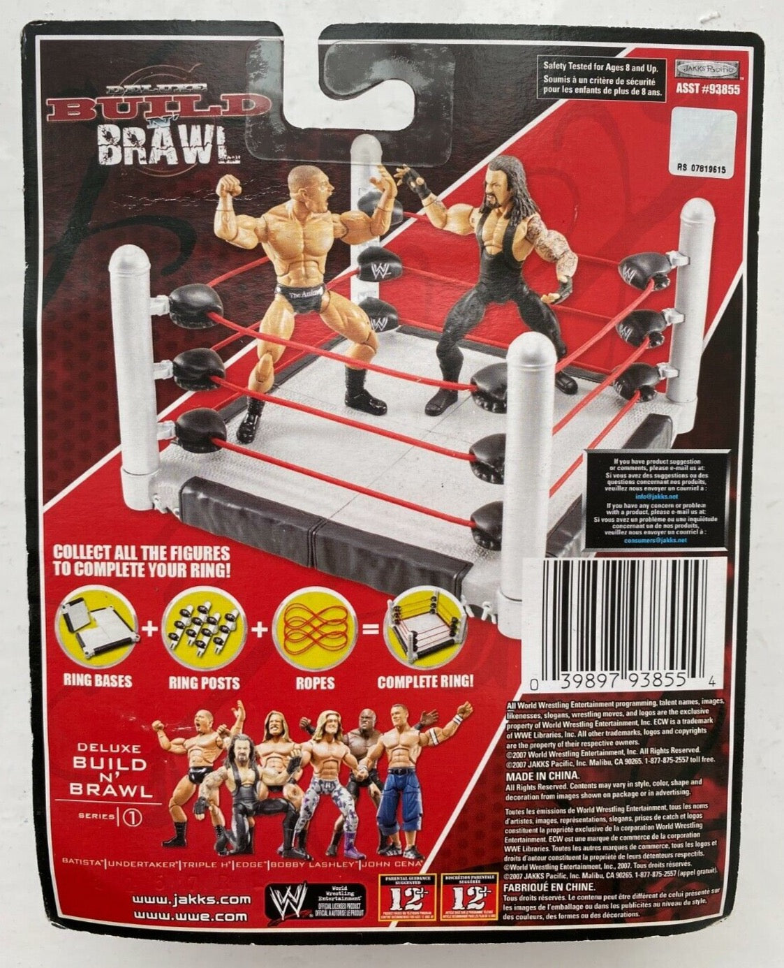 2008 WWE Jakks Pacific Deluxe Build 'N' Brawl Series 1 Undertaker ...