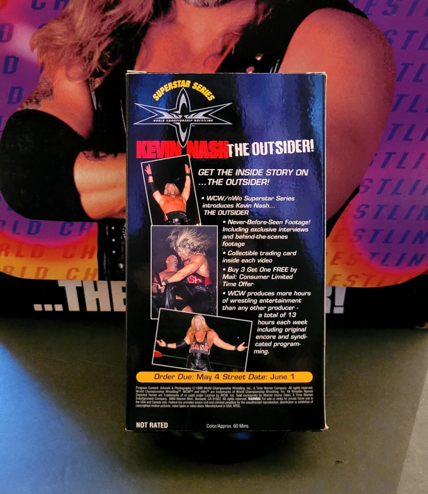1999 WCW Toy Biz Smash 'N' Slam "Screening Copy" Kevin Nash