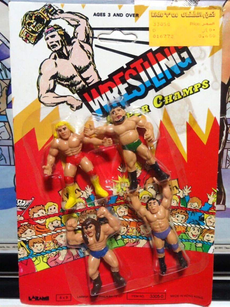 Larami Bootleg/Knockoff Wrestling Super Champs 4-Pack