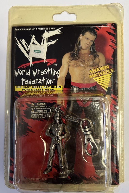 1998 WWF Placo Toys Shawn Michaels Die Cast Metal Key Chain