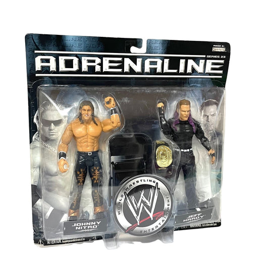 2007 WWE Jakks Pacific Adrenaline Series 23 Johnny Nitro & Jeff Hardy
