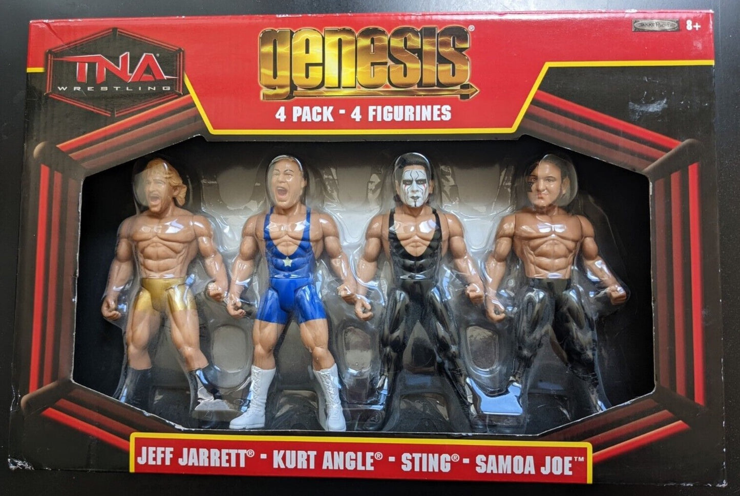 2010 TNA/Impact Wrestling Jakks Pacific Genesis Multipack: Jeff Jarrett, Kurt Angle, Sting & Samoa Joe