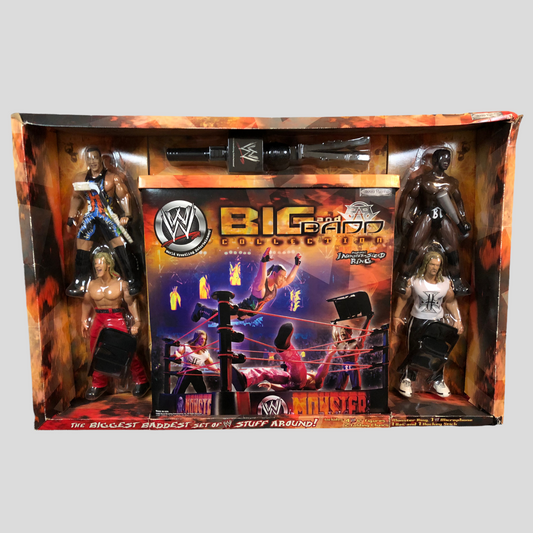 2002 WWE Jakks Pacific 12" Big and Badd Collection Box Set:Rob Van Dam, Chris Jericho, Booker T & Triple H