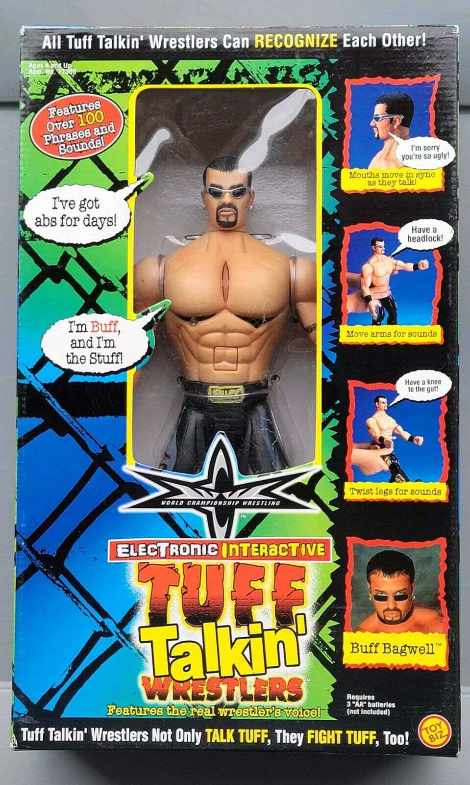 1999 WCW Toy Biz Tuff Talkin' Wrestlers Buff Bagwell