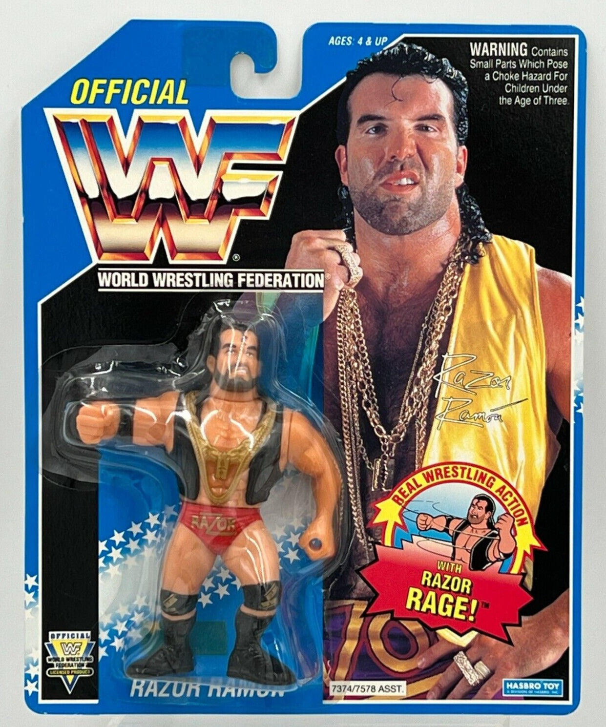 Wwf Hotline Razor Ramon 1994 WWF Hasbro Series 10 Razor Ramon with Razor Rage! [With Red Trunk ...