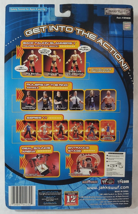 2001 WWF Jakks Pacific Back Talkin' Slammers Series 1 Triple H