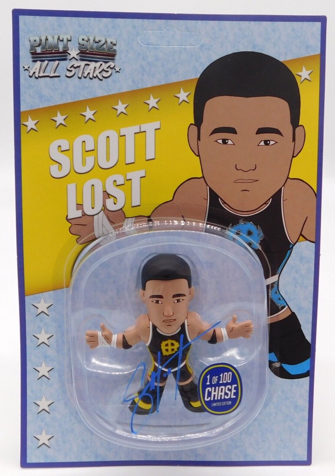 2021 Pro Wrestling Loot Pint Size All Stars Scott Lost [June, Yellow Chase]