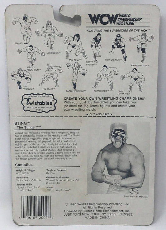 1990 WCW Just Toys Twistables Sting [Roadkill Card]