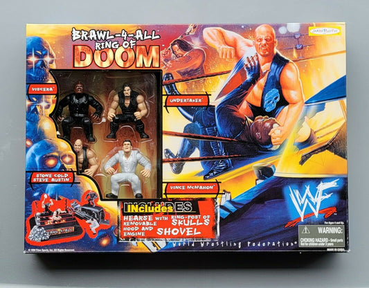 1999 WWF Jakks Pacific Brawl-4-All Ring of Doom: Viscera, Undertaker, Stone Cold Steve Austin & Vince McMahon