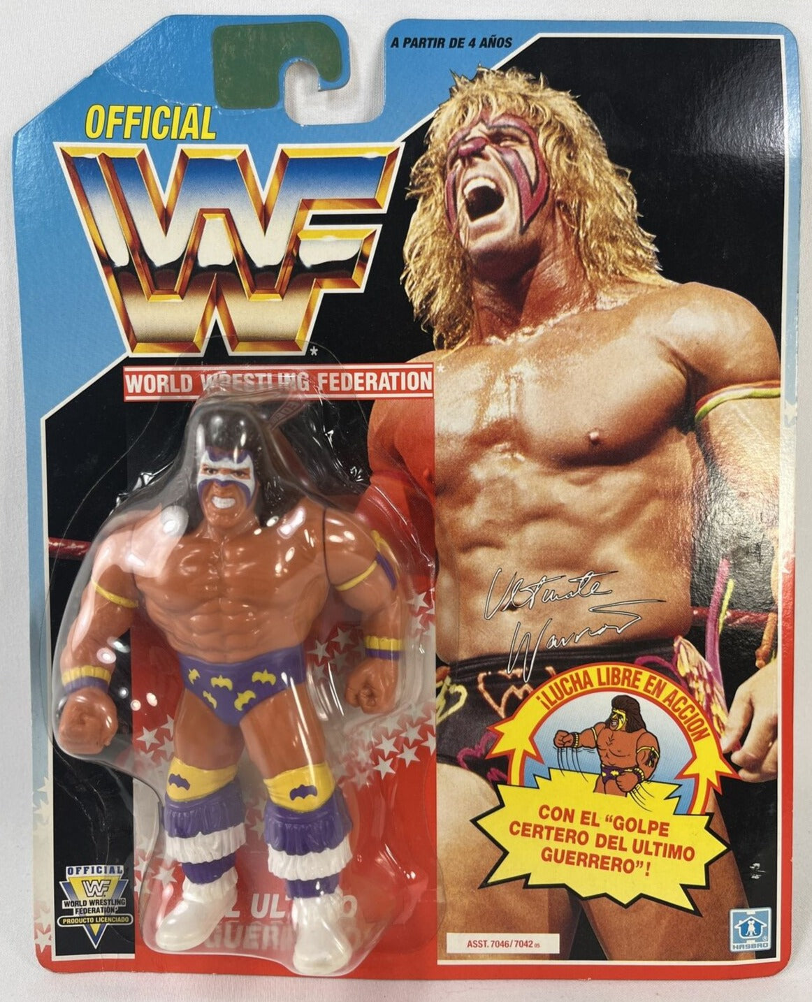 1992 WWF Hasbro Series 3 Ultimate Warrior with Warrior Wham 