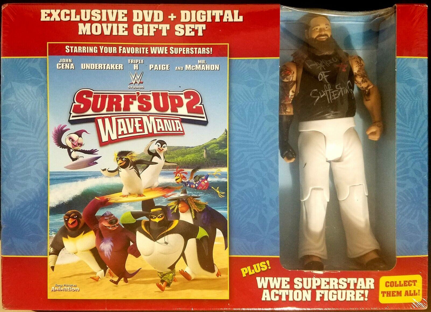 2016 WWE Mattel Surf's Up 2: Wavemania Walmart Exclusive DVD Gift Set Bray Wyatt [With White Pants]