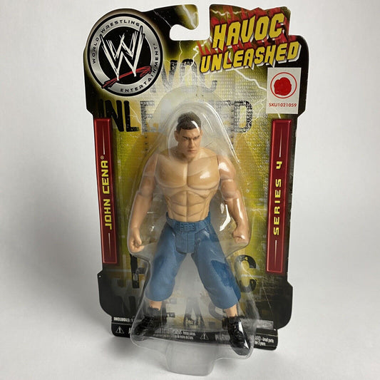 2008 WWE Jakks Pacific Bone-Crunching Action Havoc Unleashed Series 4 John Cena