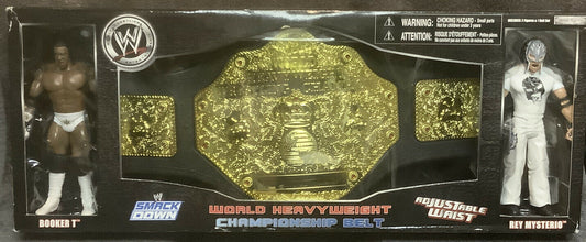 2006 WWE Jakks Pacific World Heavyweight Championship Belt [With Booker T & Rey Mysterio]