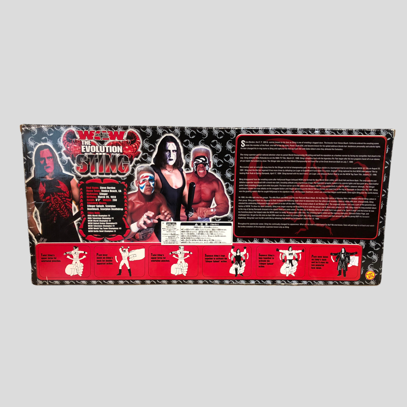 2001 WCW Toy Biz Evolution of Sting – Wrestling Figure Database 2001 WCW Toy Biz Evolution of Sting – Wrestling Figure Database